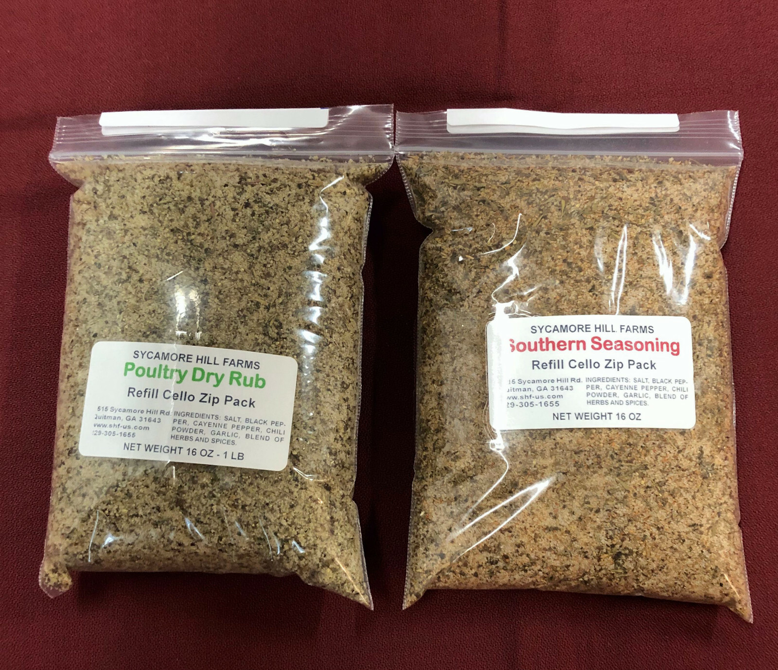 Dry Poultry Rub & Southern Seasoning Combo - Each Bag 1 lb gallery
