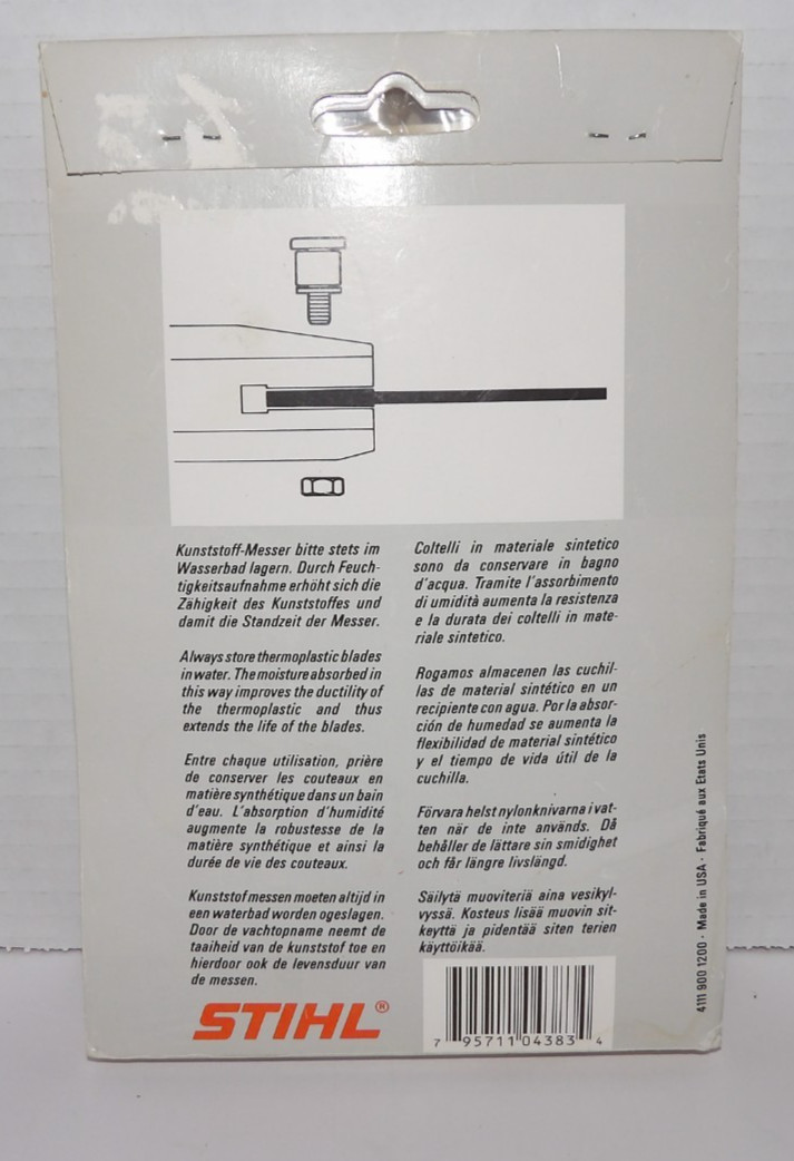 New 12-STIHL Replacement Thermo-Plastic Polycut Trimmer Blades 4111-007-1001 gallery