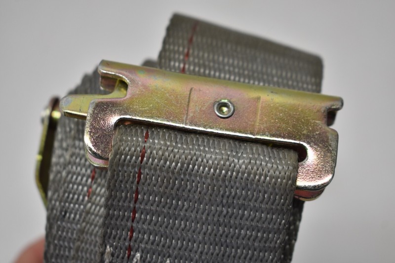 US Cargo Control USCC Ratchet Strap w Spring E Fitting 2" x 16' Gray USED gallery