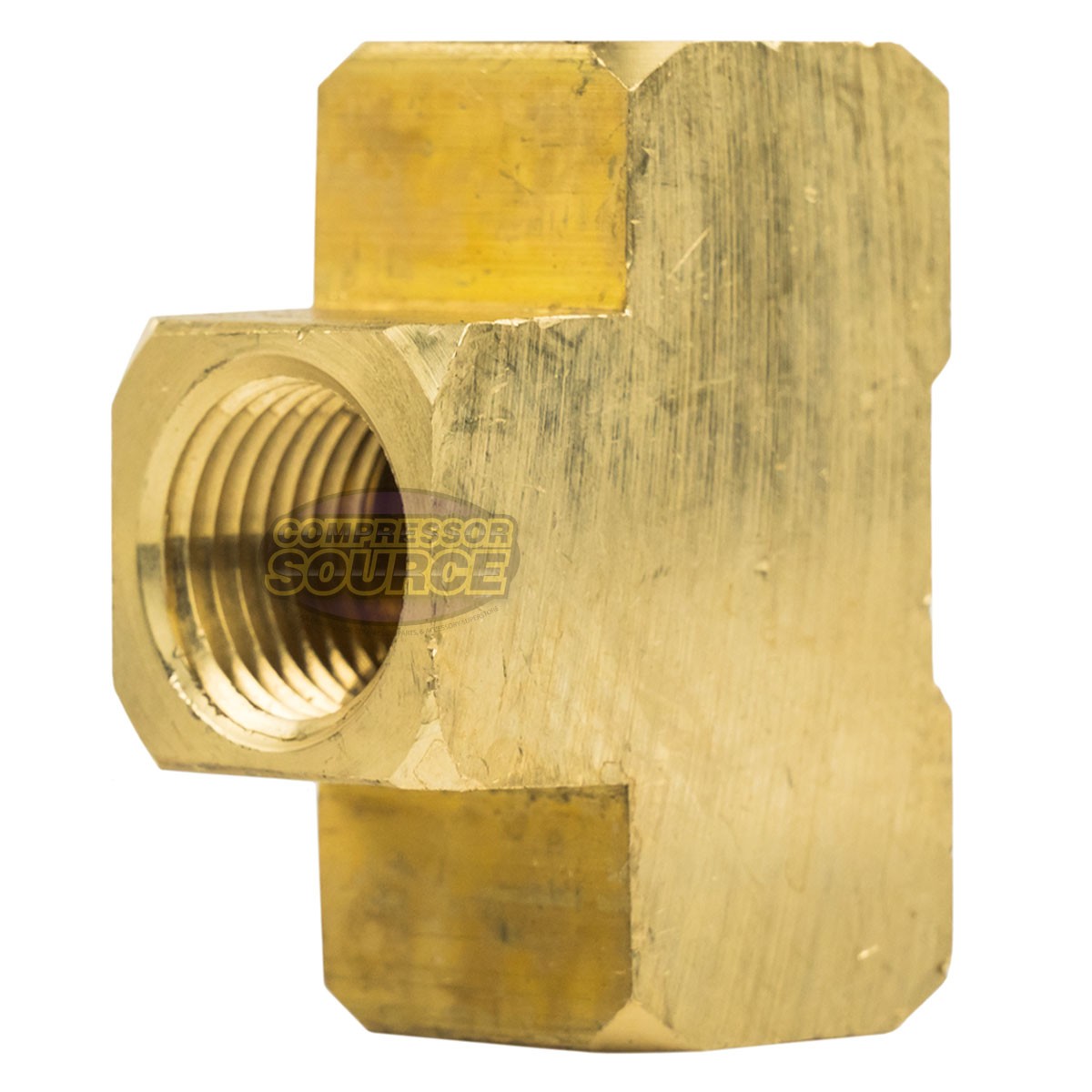 1/2" NPT Female Solid Brass Union Tee T Joint Pipe Hose Connector gallery