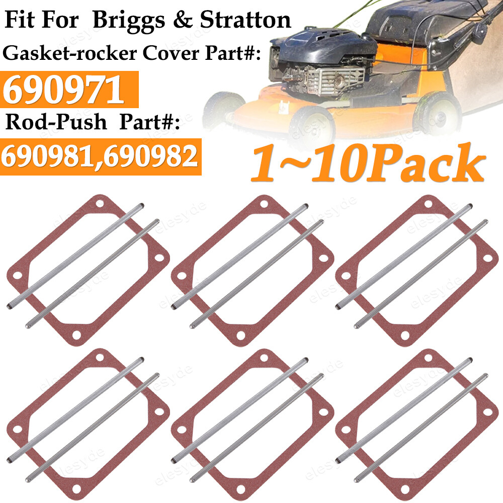 Lot Valve Cover Gasket & Push Rods Set for Briggs Stratton 690981 690982 690971 gallery