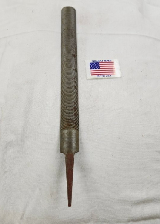 Nicholson 10" Half Round Standard Cut Vixen File Slight Shelf Rust U.S.A. gallery