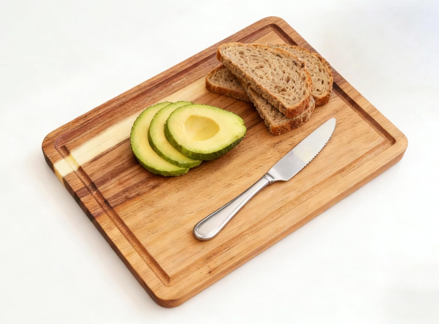 Small Wood Cutting Boards with Juice Groove (9.8" x 7"), Wooden Chopping Board gallery