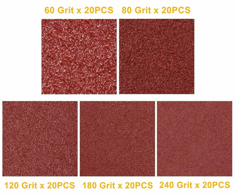 100x 6 inch Hook Loop Sanding Discs 60 80 120 180 240 Grit Orbital Sander Paper gallery