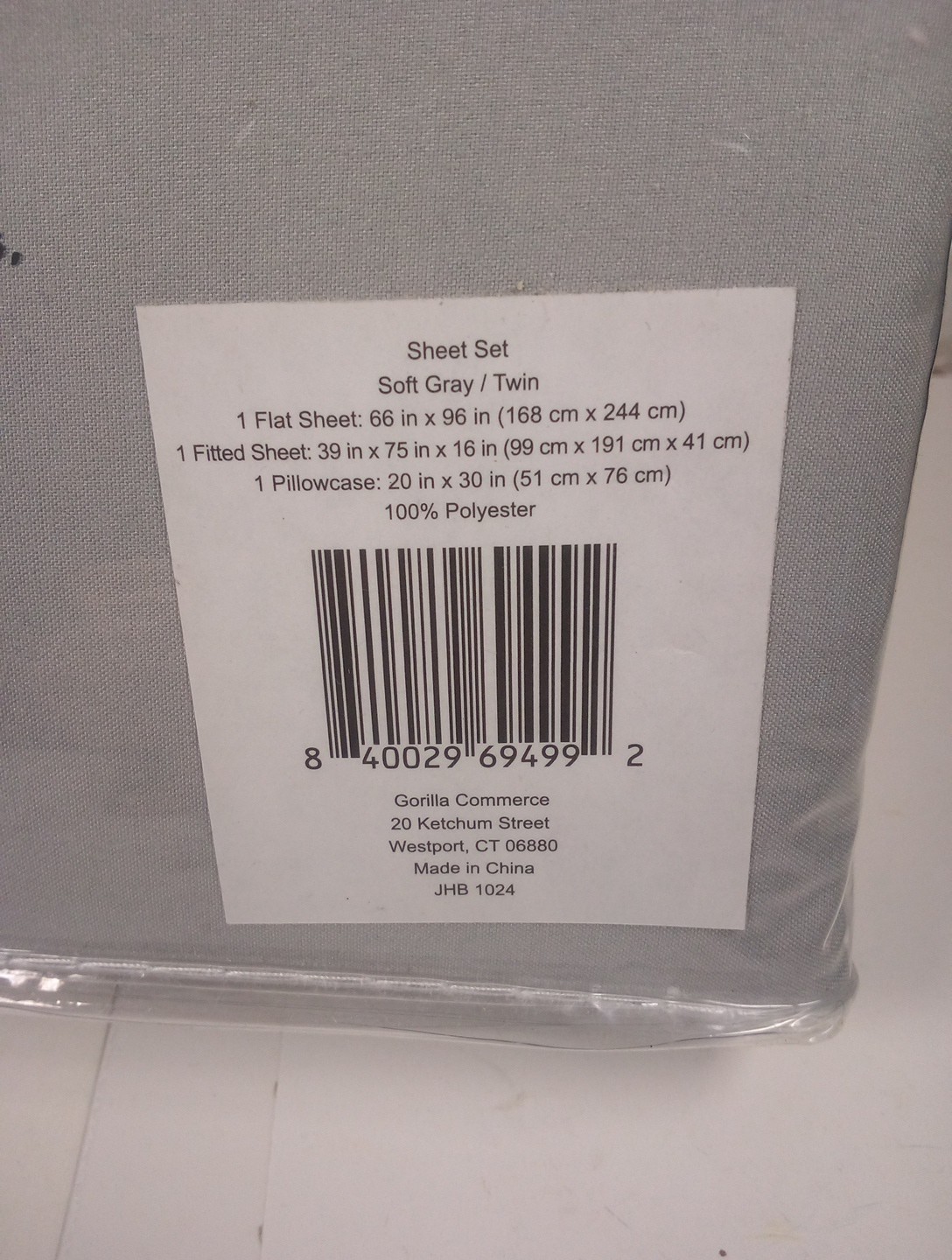 lalaLOOM Twin Bed Sheet Set Soft Microfiber Luxury Bedding, GRAY -Twin Size- gallery