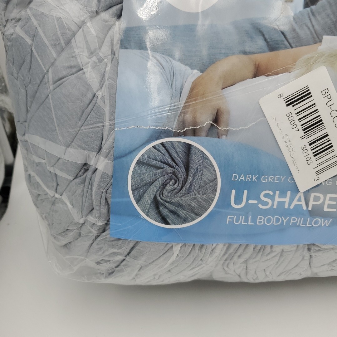 PharMeDoc Pregnancy U Shaped Full Body Maternity Pillow Grey Cooling Cover New gallery