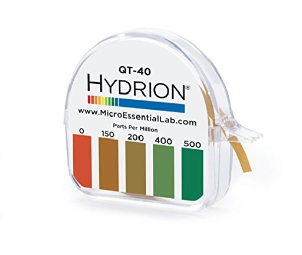 QT-40 Quaternary SANITIZER Solution Tape for Testing 0-500 ppm Ranges - QUAT... gallery