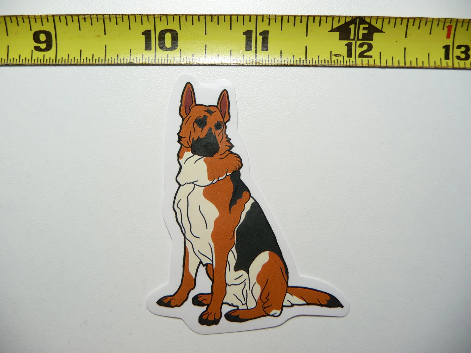 GERMAN SHEPHERD SMALL STICKER DECAL DOG PET OVER LEFT SHOULDER FUN PROUD OWNER gallery