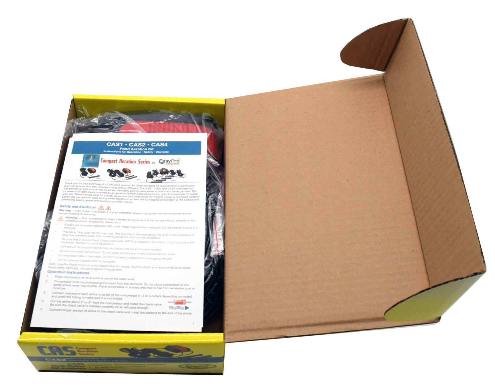 EasyPro CAS2 Compact Adjustable Flow Aeration System for Ponds up to 2000 gal. gallery