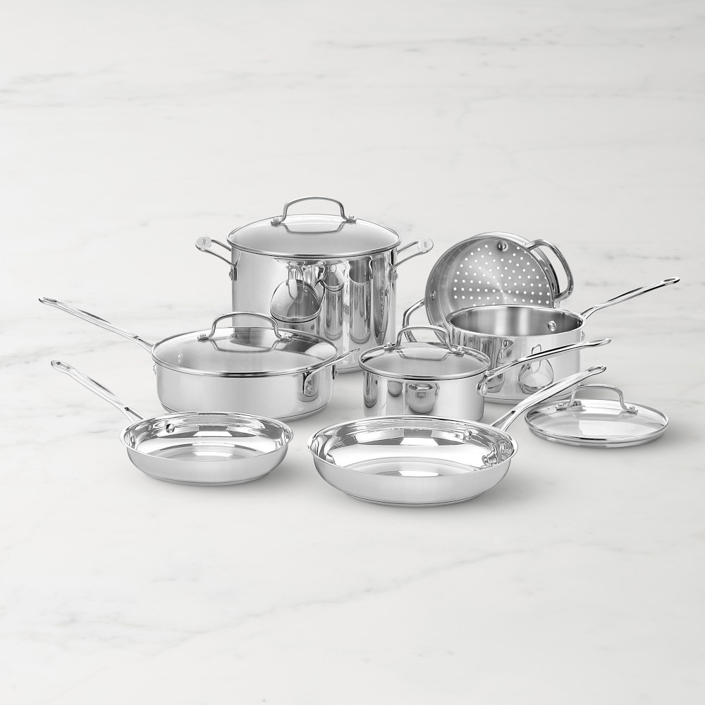 Cuisinart Chef’s Classic Stainless Steel 11-Piece Cookware Set with Glass Lids gallery