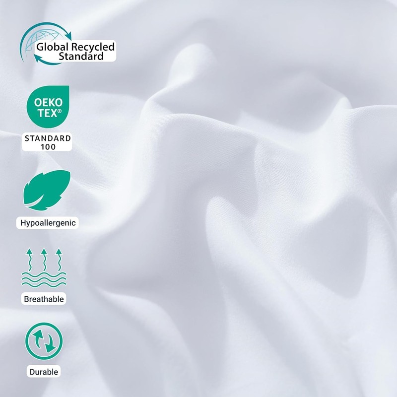 White Pillow Cases Bulk 24 Pack - Standard Pillowcases with Envelope Closure,... gallery