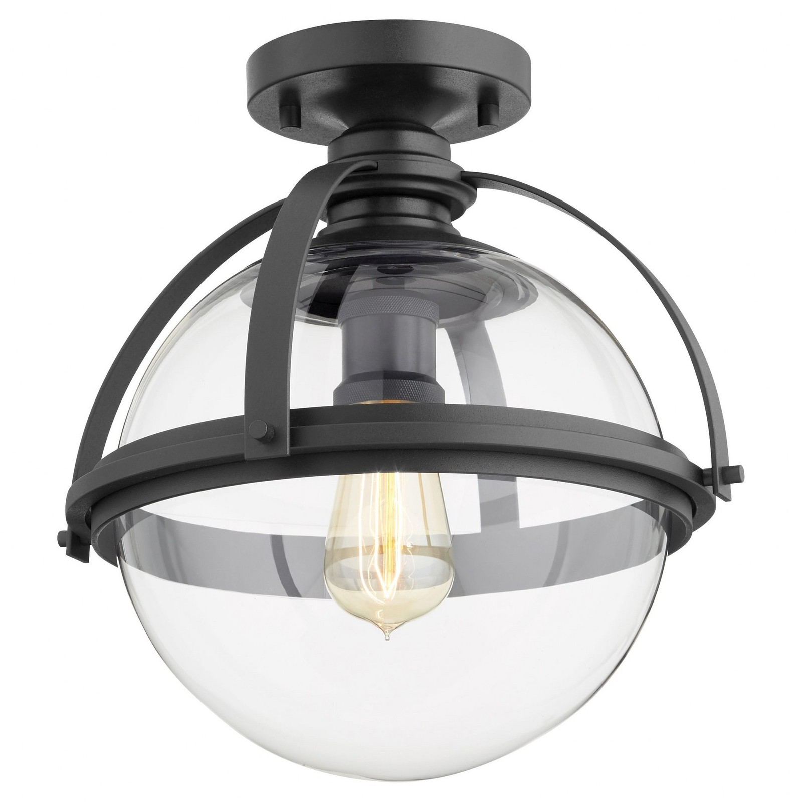 Used Quorum Lighting 38-13-69 Meridian - 1 Light Flush Mount in Transitional gallery