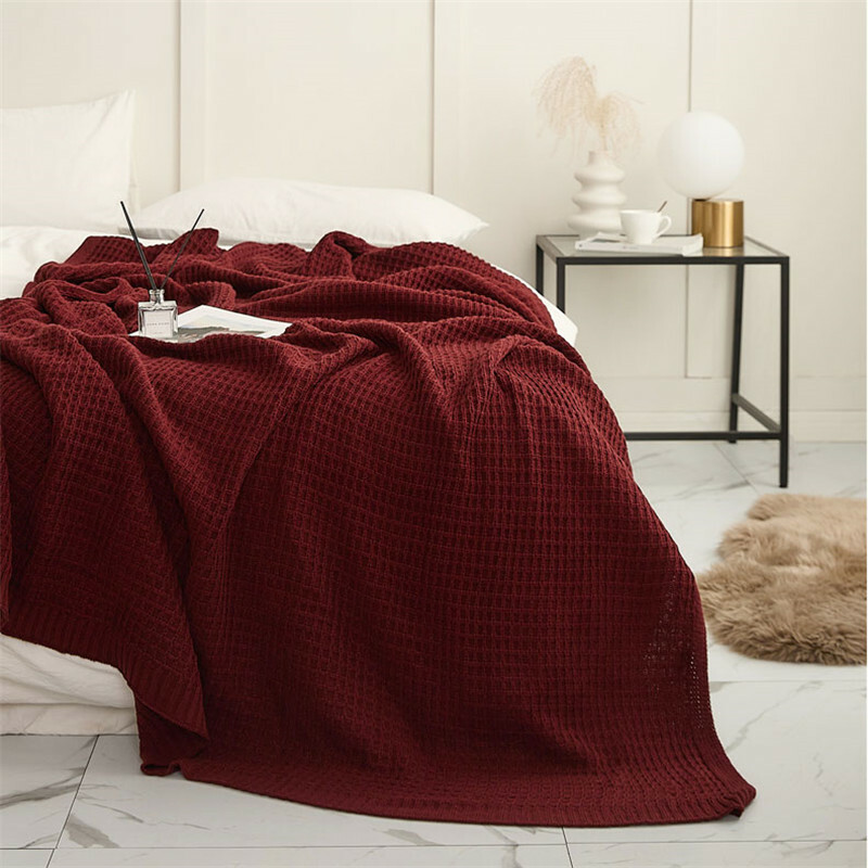 Plain Throw Blanket Soft Warm Sofa Bed Office Nap Blankets Cover All Size Decor gallery