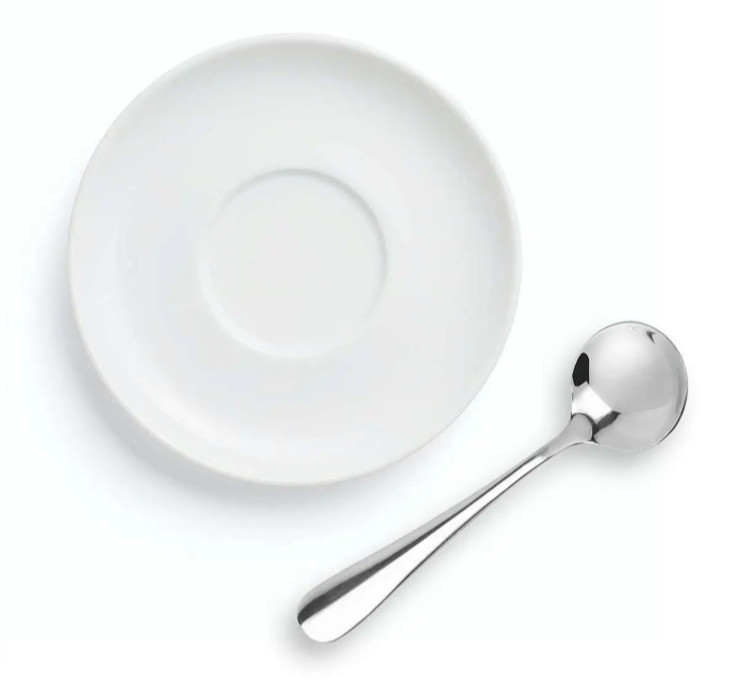 6- Pack Soup Spoons Round Stainless Steel Bouillon Spoon gallery