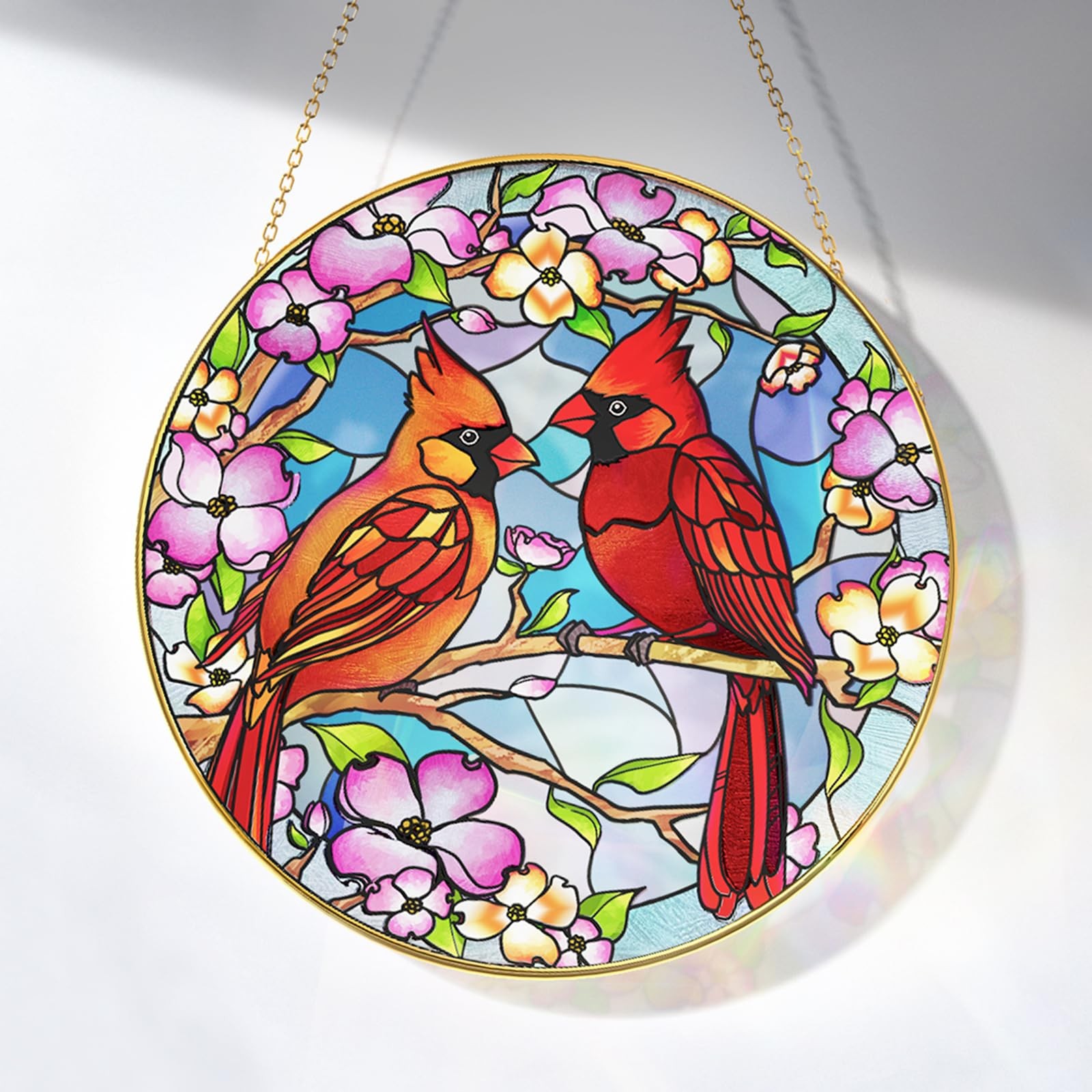 Stained Glass Cardinal Suncatcher for Home Decor, Gifts for Mothers & Friends gallery