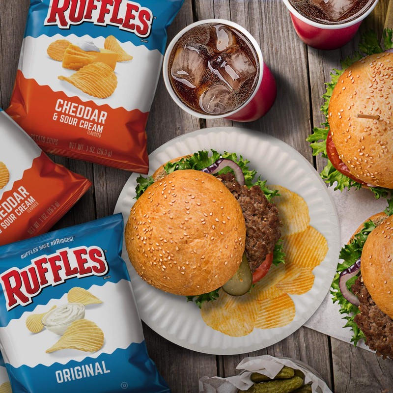 Ruffles Potato Chips Variety Pack, 40 Count 1 oz each gallery