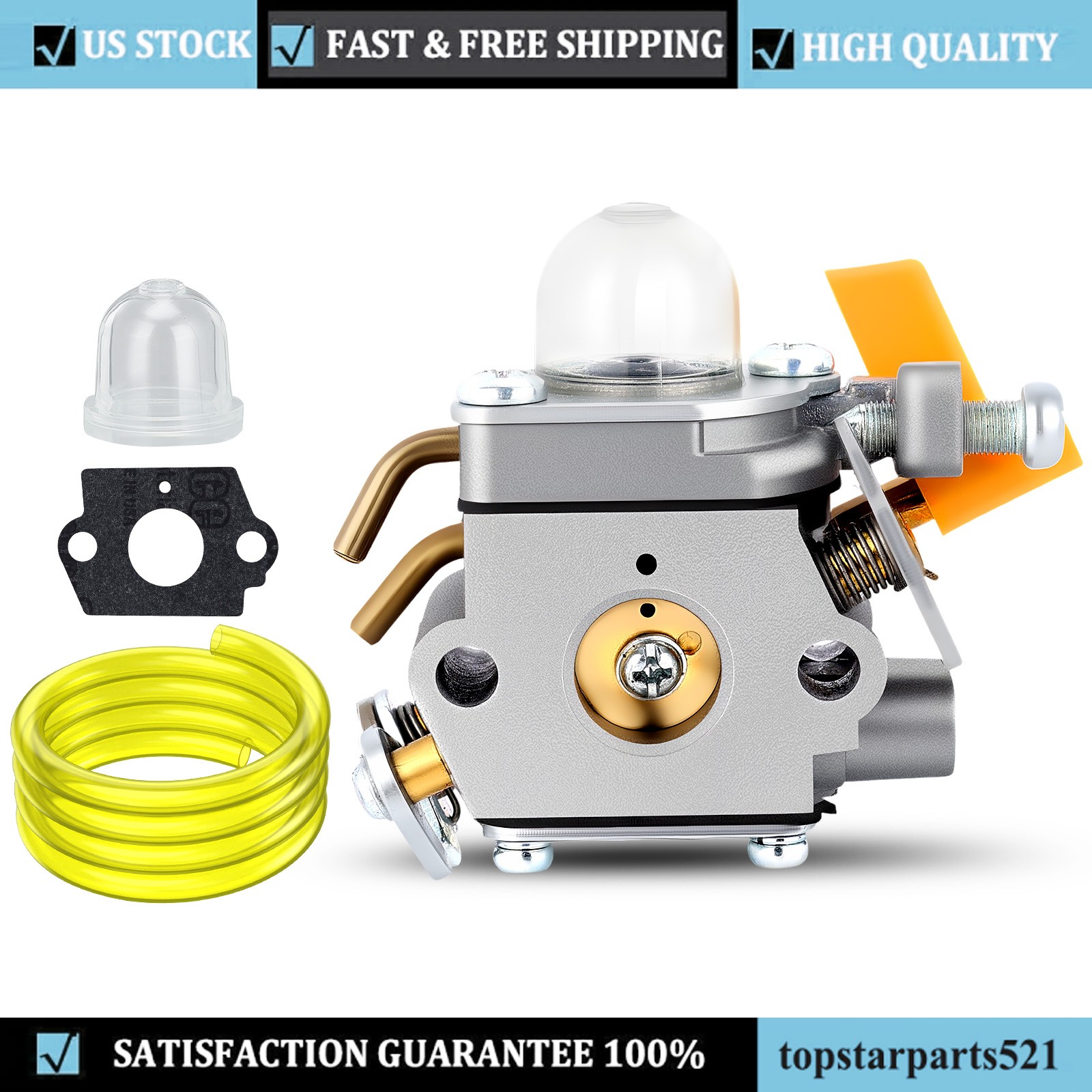308054043 Carburetor for Ryobi CS26 SS26 RY09056 CS30 SS30 RY28040 26CC Trimmer gallery