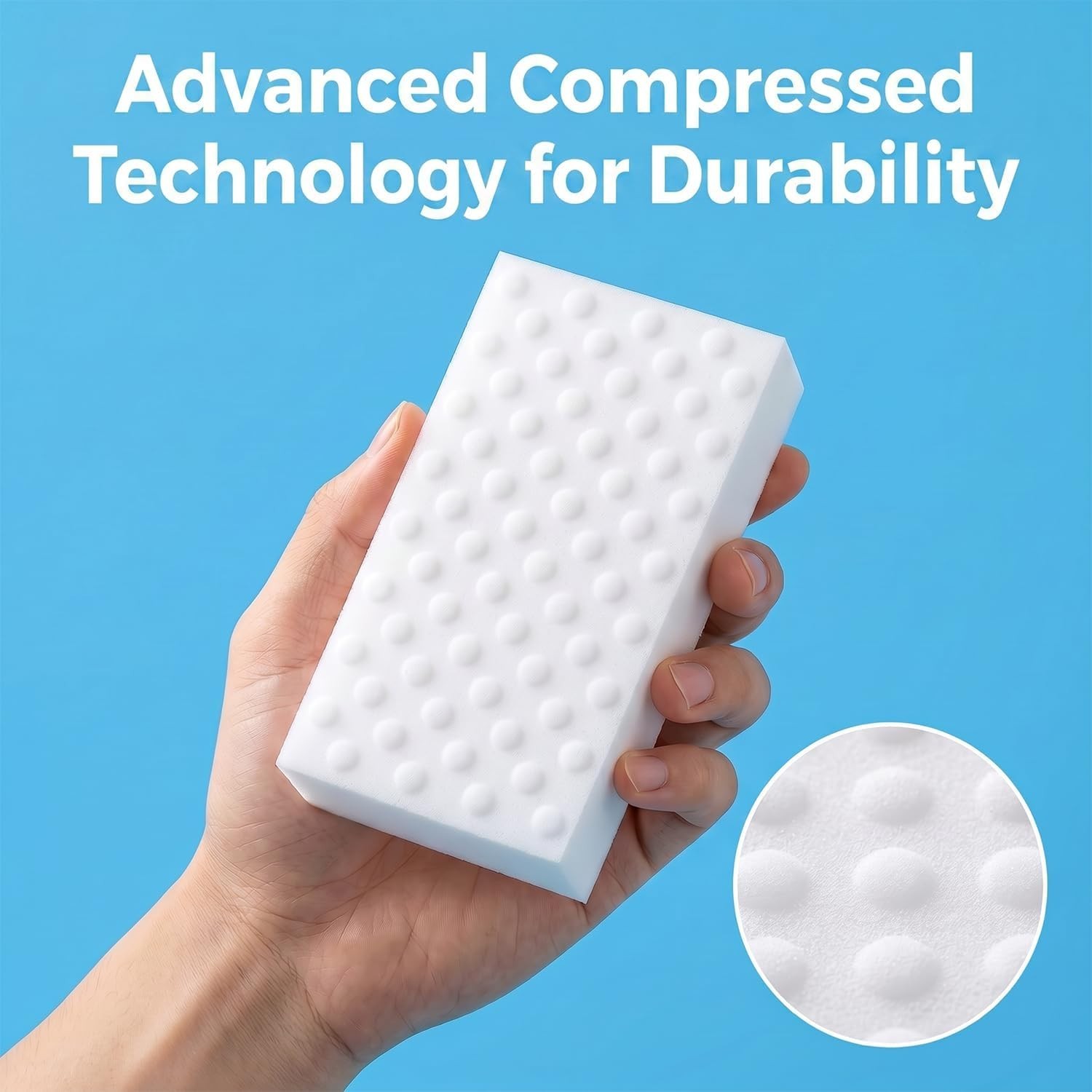 High-Density Melamine Sponge Eraser Set 50 Pack Nano Cleaning Pads Multi-Surface gallery
