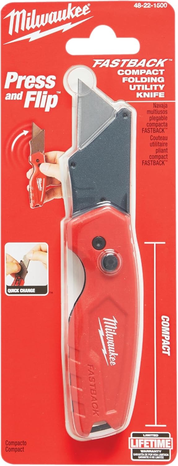 Milwaukee 48-22-1500 Fastback Compact Folding Utility Knife (Open Box) gallery
