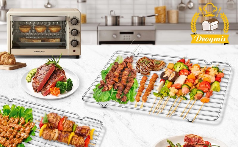 Cooling Rack and Baking Rack with Stainless Steel, 2 - Pack 10 x 15 Inches gallery