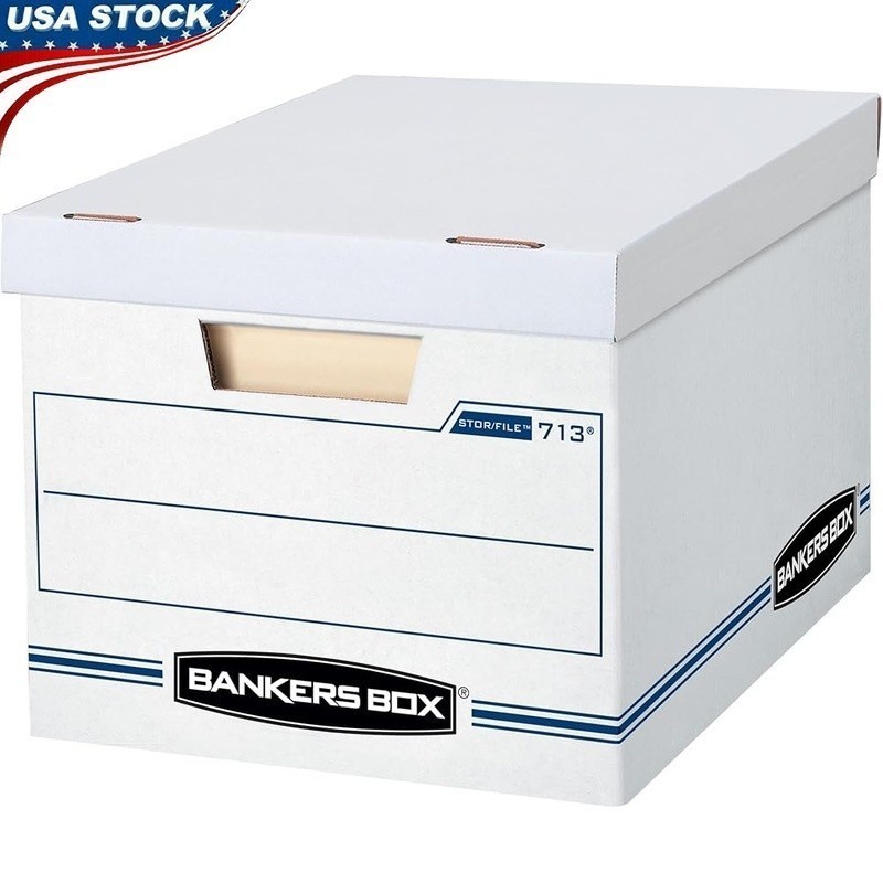 Portable Cardboard Storage Boxes 20 Pack Double Wall Design Lift Off Lid New