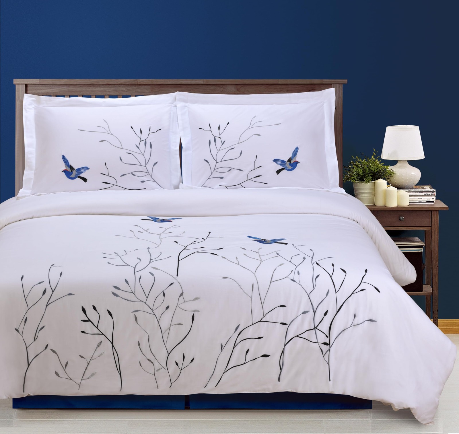 Swallow Cotton 200 Thread Count Duvet Cover Set, Comforter Cover, Essentials,... gallery