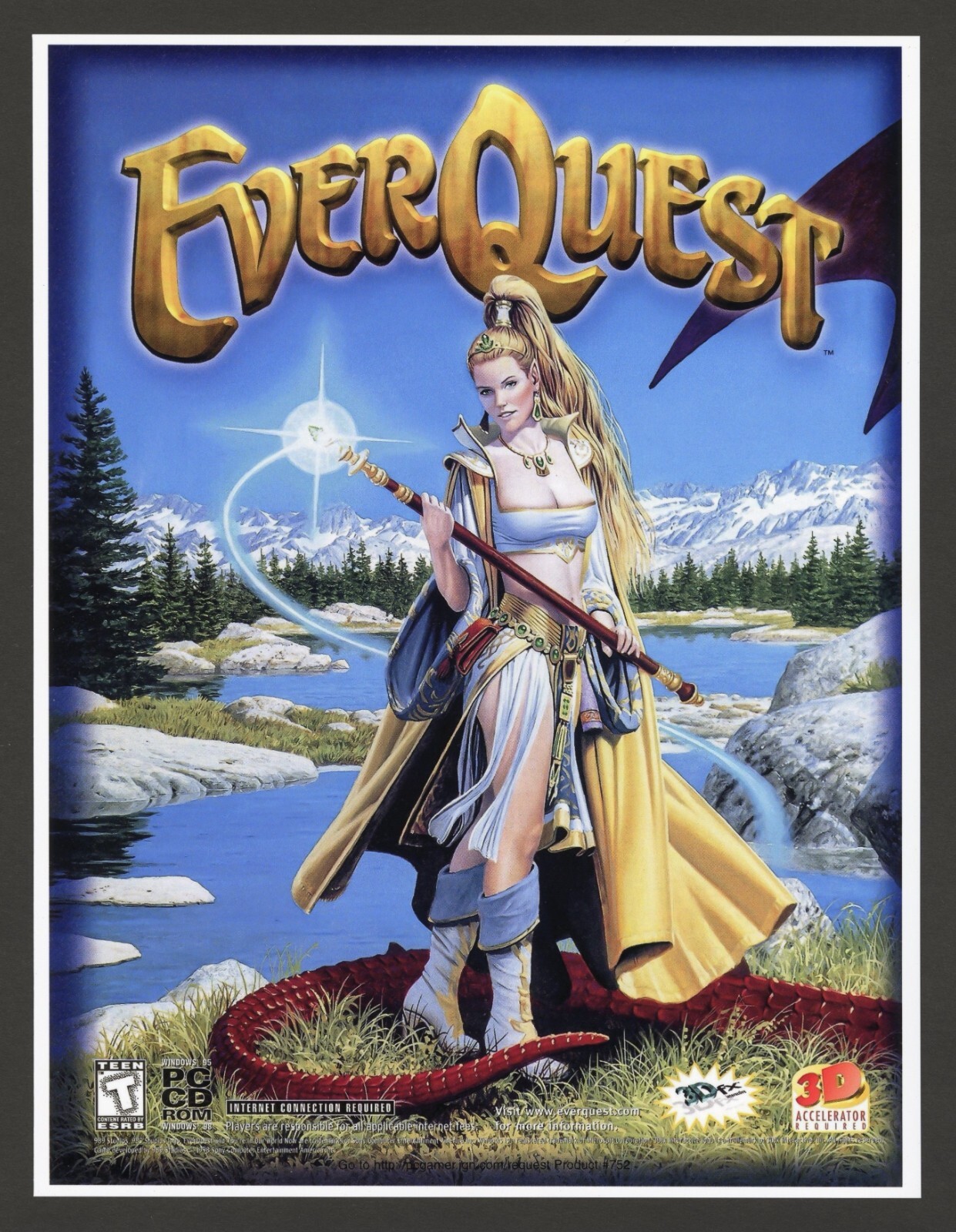 FRAMED - Everquest (The Original) PC Game 1998 Big Box Game Art Print Poster gallery