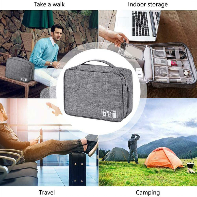 Digital Storage bag Portable Electronics Travel Organizer USB Cable Case Gadget gallery