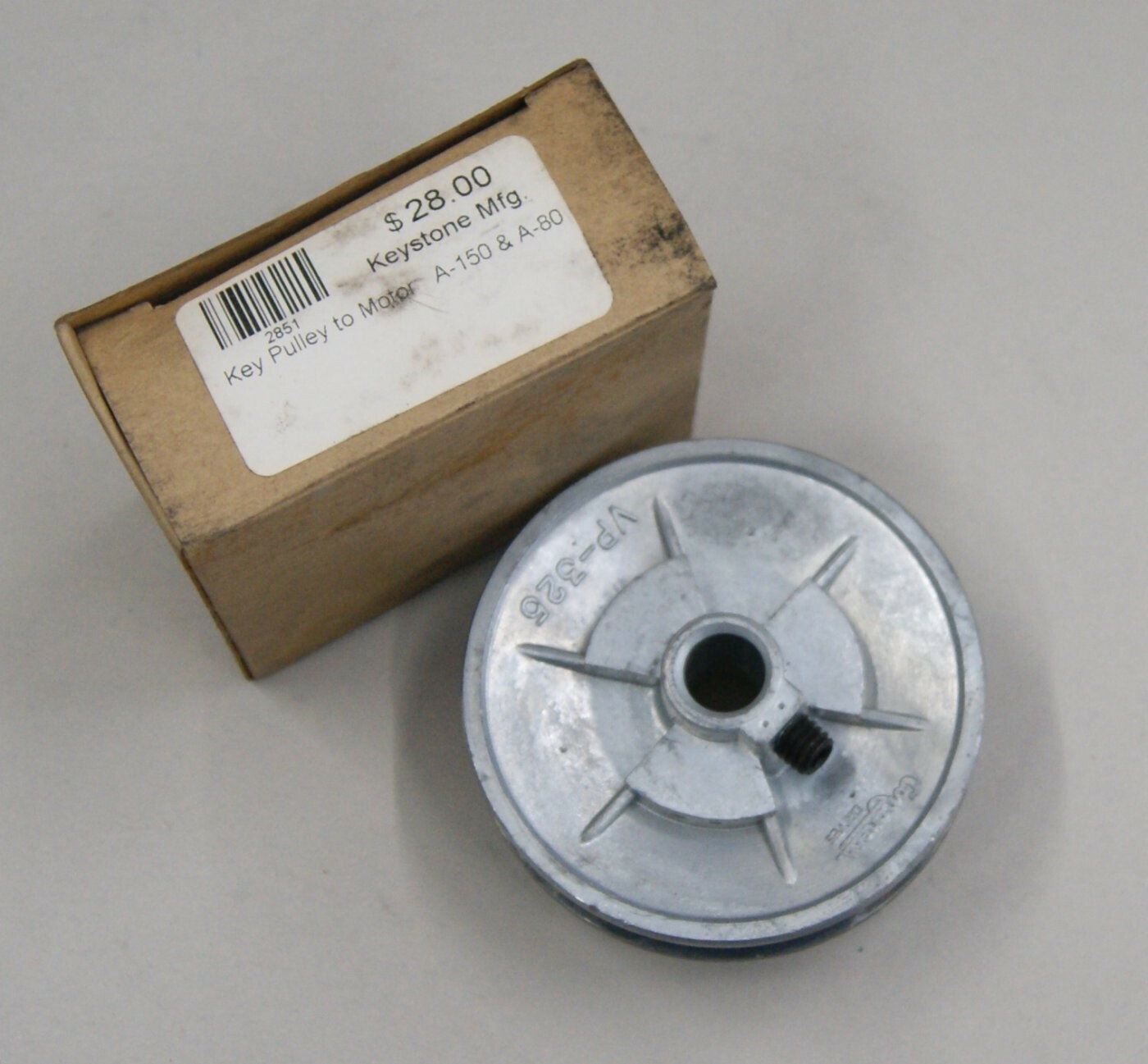 Keystoker Keystone Coal Stove A-150 & A-80 Motor Pulley 1/2" (bore), NOS, L-3454 gallery