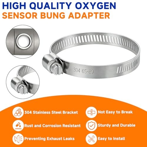 60012 Oxygen Sensor Bung Kit with M18 × 1.5 Thread Stainless Steel Exhaust gallery