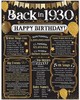 96th Birthday Decorations 1930 Back in 1930 Poster 11x14 Unframed Party Gift gallery
