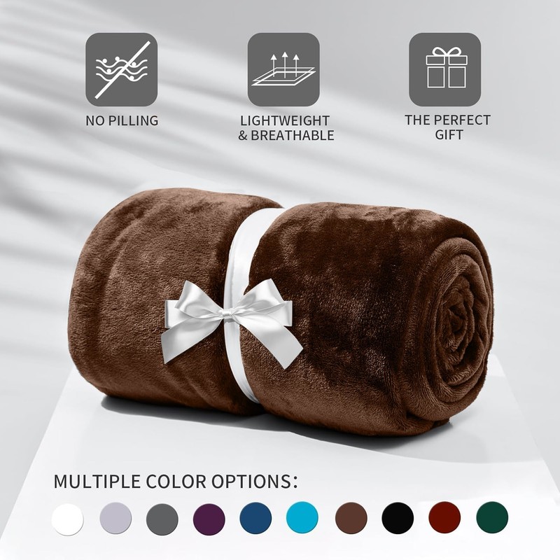 Extra Large Fleece Blanket Throw Soft Versatile Blanket for Sofa Bed Couch Queen gallery