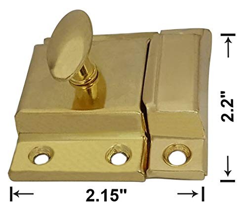Oval Turn Cabinet Latch For Cupboard Brass Plated Large 1 PCS gallery