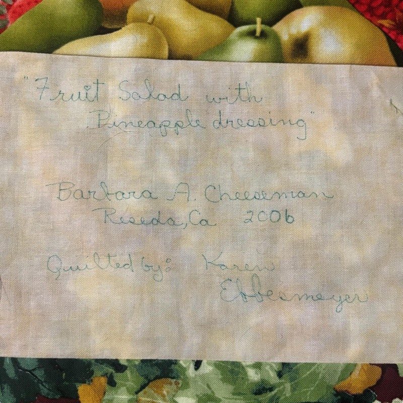 Handmade Patchwork Quilt Throw 2006 Fruit Salad Star Pattern Barbara Cheeseman gallery