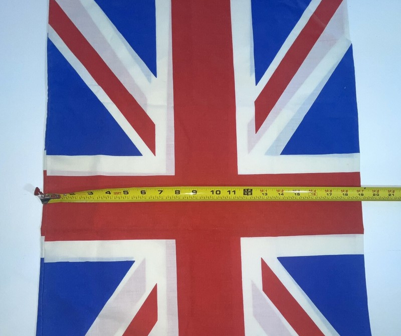 Union Jack Pillow Case 30x19 Made In England Polyester Cotton Blend British Used gallery
