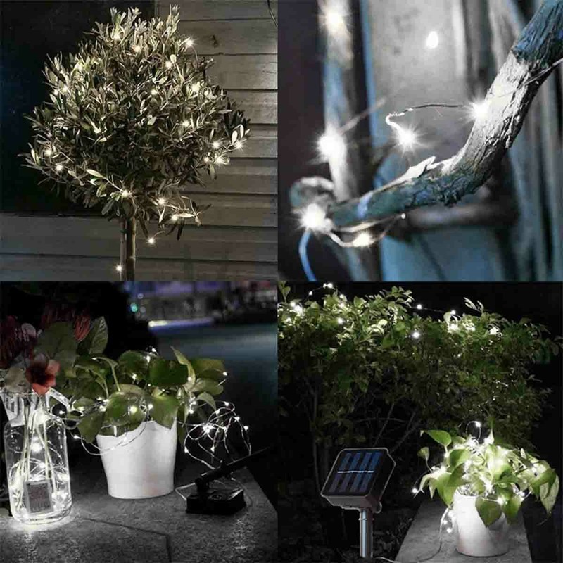 8 Modes 39Ft LED Copper Wire String Fairy Light Strip Lamp Xmas Party Waterproof gallery