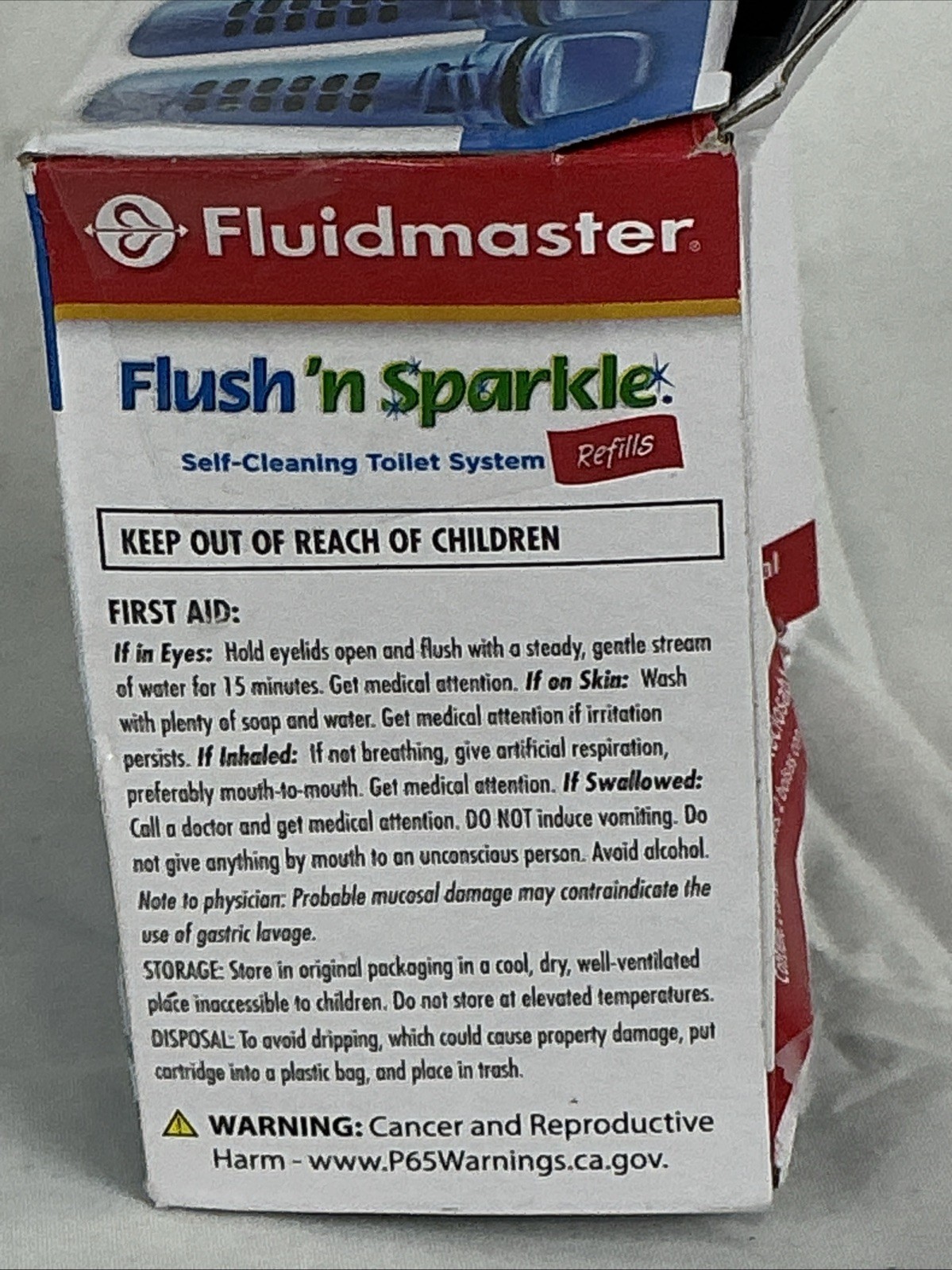 Fluidmaster Flush 'n Sparkle Automatic Toilet Bowl Cleaning 2 Refill Cartridges gallery