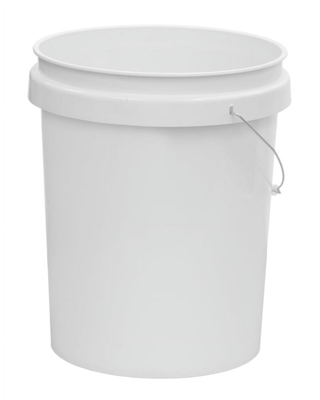(2 pack) United Solutions 5 Gallon Round Utility Bucket, Comfort Handle, Plastic gallery