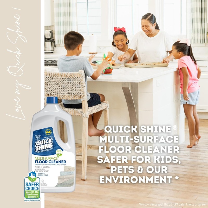 Quick Shine Multi Surface Floor Cleaner 64oz, Ready to 64 Fl Oz (Pack of 1) gallery