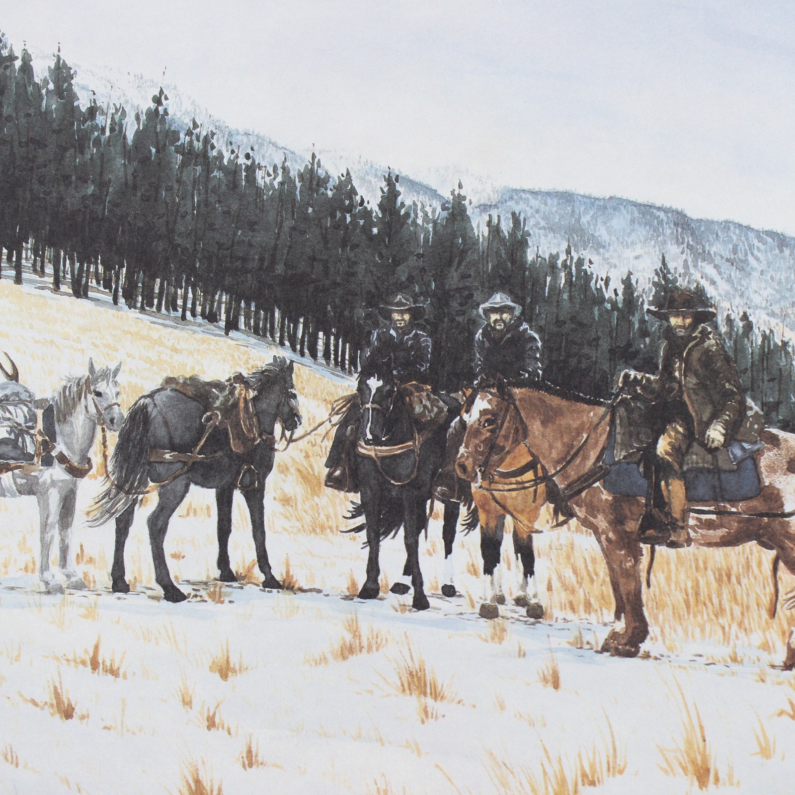 Packing Out by Tracy J. Hayes Art Print 1994 Western 46/250 gallery