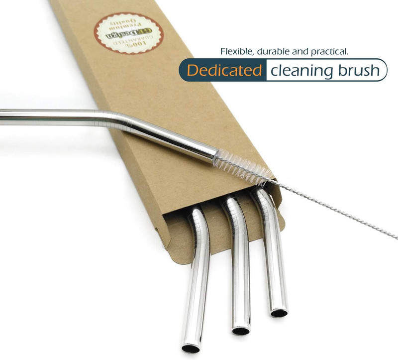 Big Drinking Straws Reusable 12 Inches Extra Long 9mm Extra Wide SUS 304 Food-Gr gallery