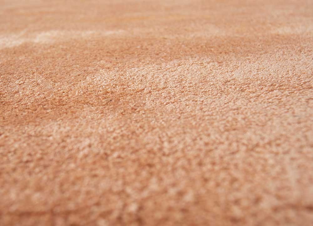 Handmade Hand Loom Viscose Rug Luxury Color caramel cream Design Carpet Rug gallery