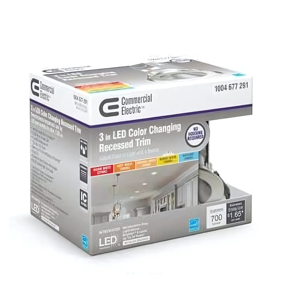 3" Integrated LED Canless Recessed Light w Brushed Nickel Trim - Bulk