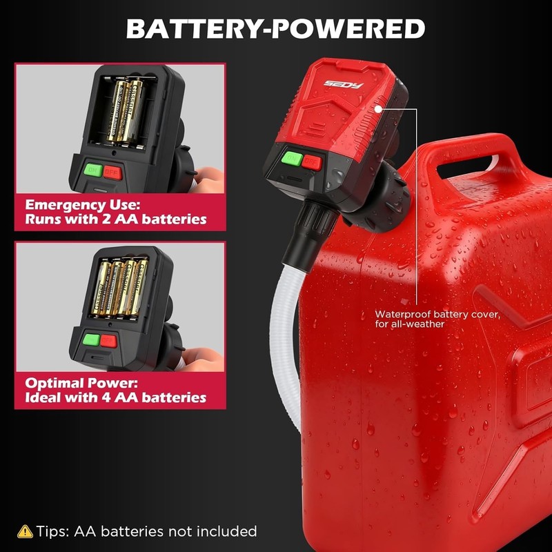 Automatic Fuel Transfer Pump with Auto-Stop Sensor3.2 GPM, Battery Operated G... gallery