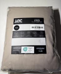 LDC LUX DECOR COLLECTION Brown Microfiber 6 Pc Queen Sheet Set Deep Pocket Soft