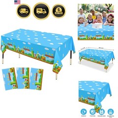 Durable 3 Pack Video Games Tablecloths – 86.6 x 51.2 Inches for Celebrations