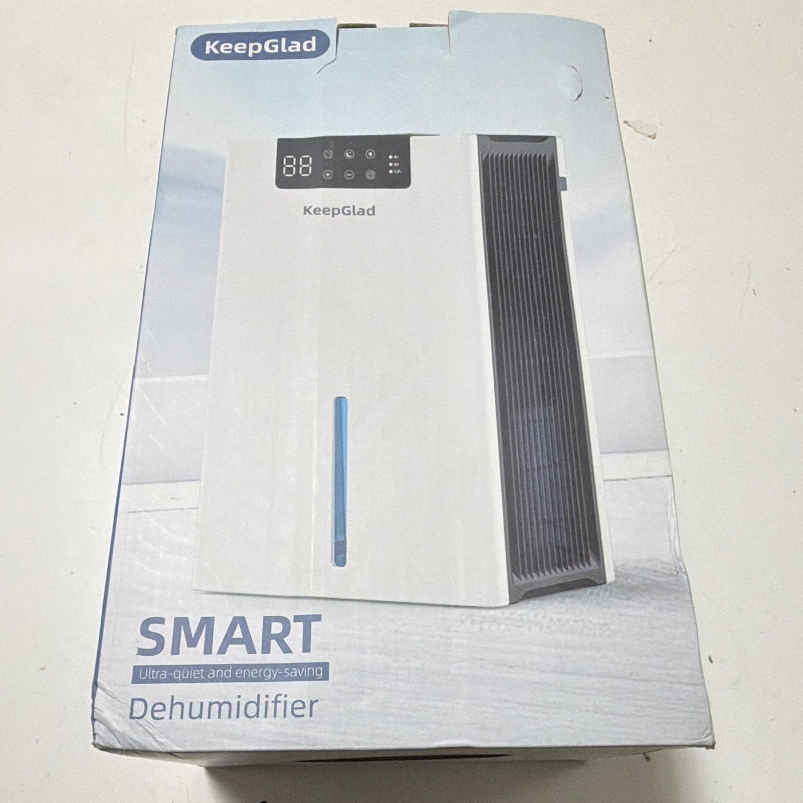 KeepGlad RX02-B Tabletop Smart Dehumidifier White Digital Display 50 sq ft gallery