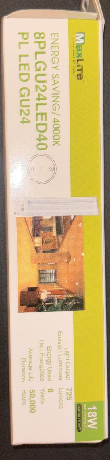 8PLGU24LED40 - MaxLite 8W LED GU24 Bulb gallery