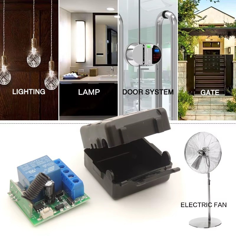 433MHz Wireless Remote Switch DC 12V 1CH RF Relay & 2CH Transmitter Door Lock gallery