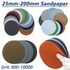 Wet Dry Flocking Sandpaper Sander Pad 1" - 8" Round Sanding Discs 800-10000 Grit gallery